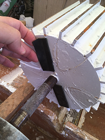 Beater Drum with banger installed lifted